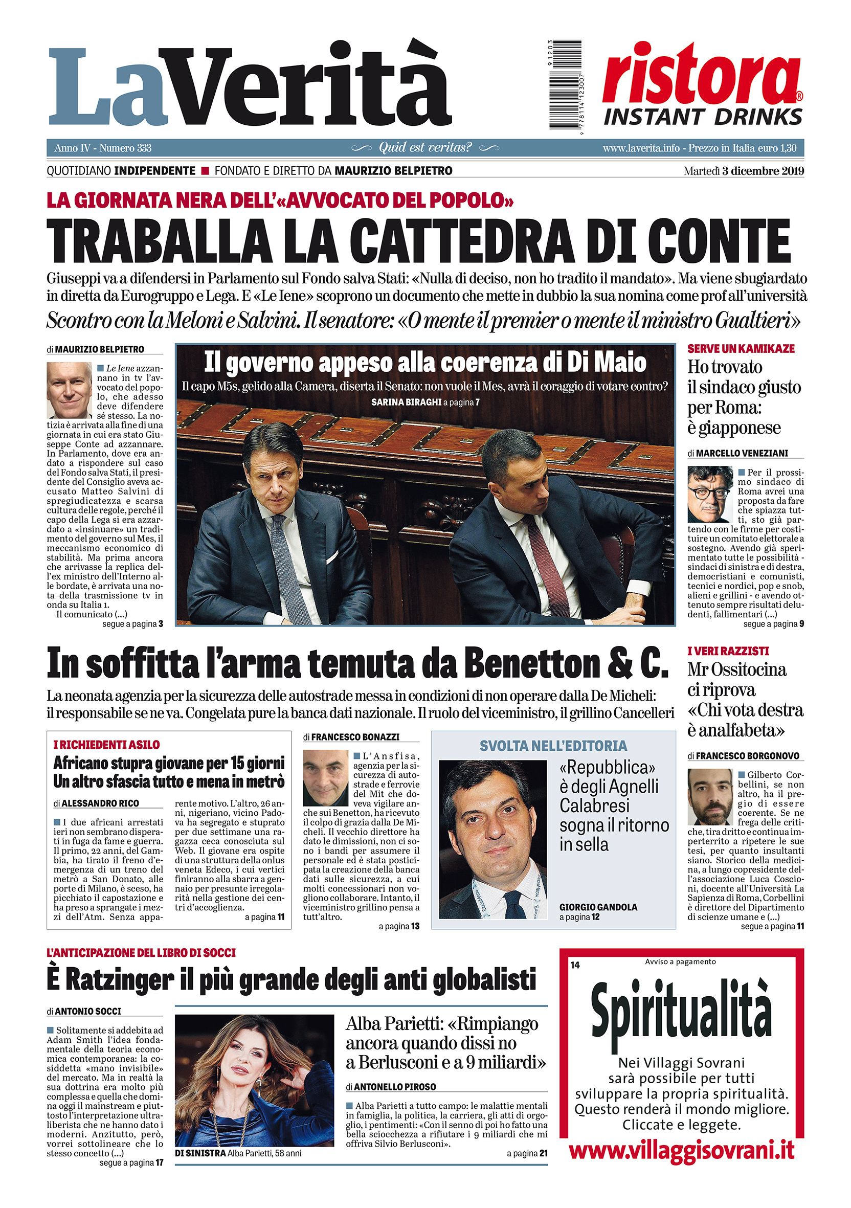 Oggi in edicola