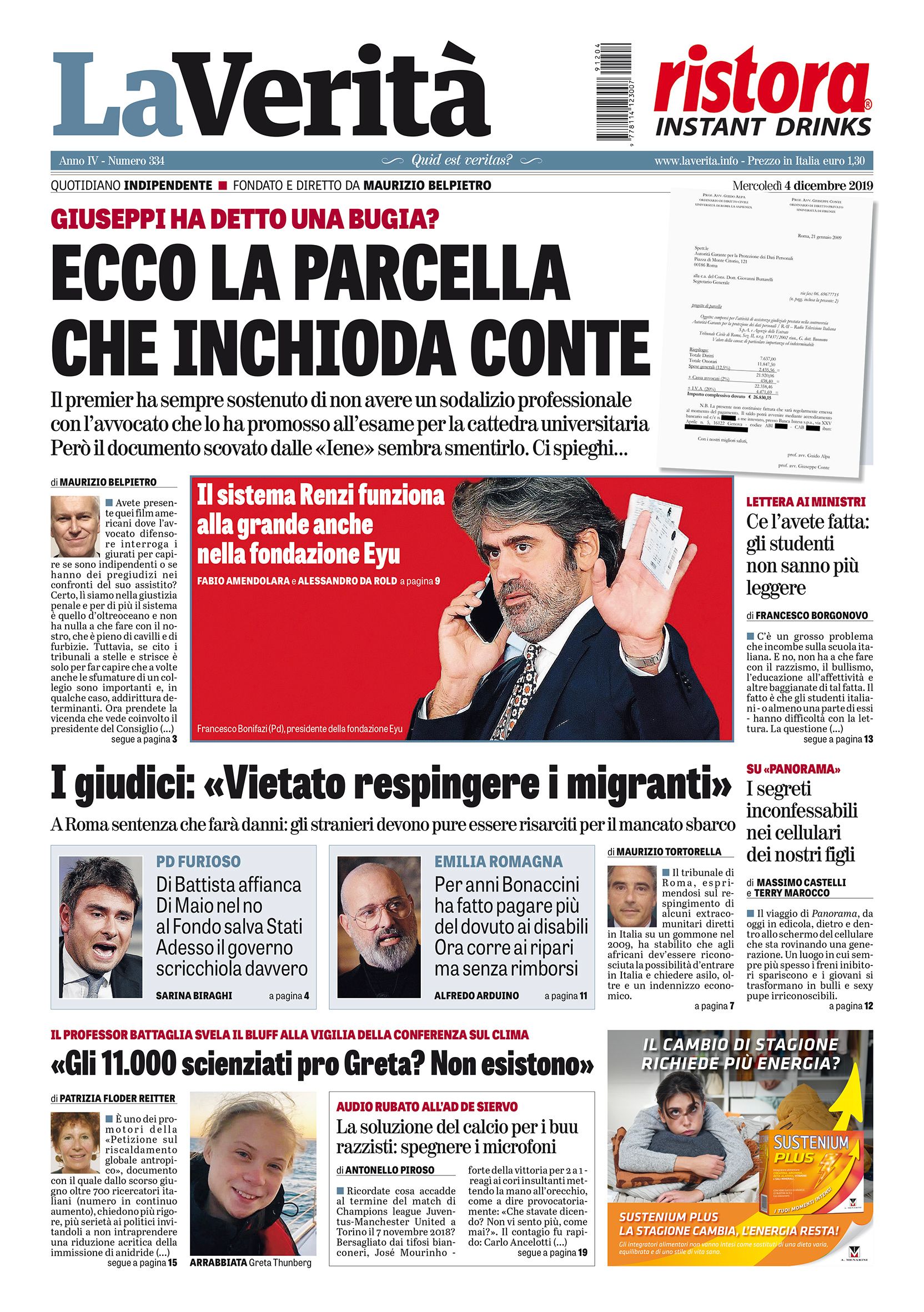 Oggi in edicola