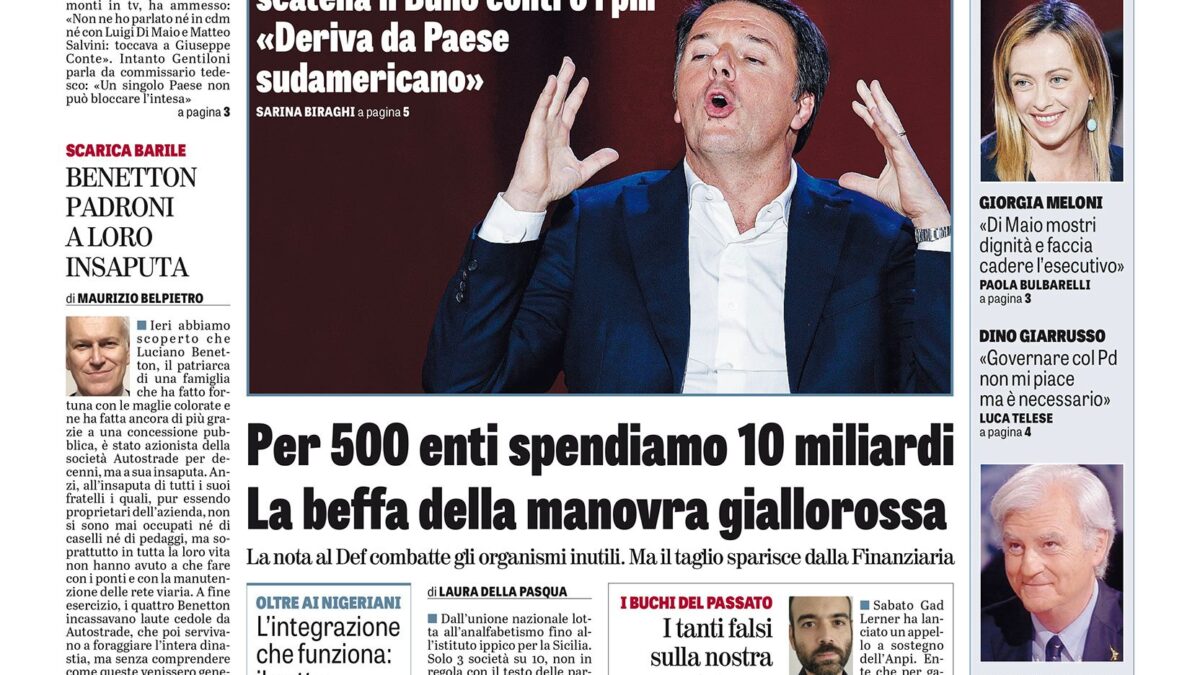 Oggi in edicola