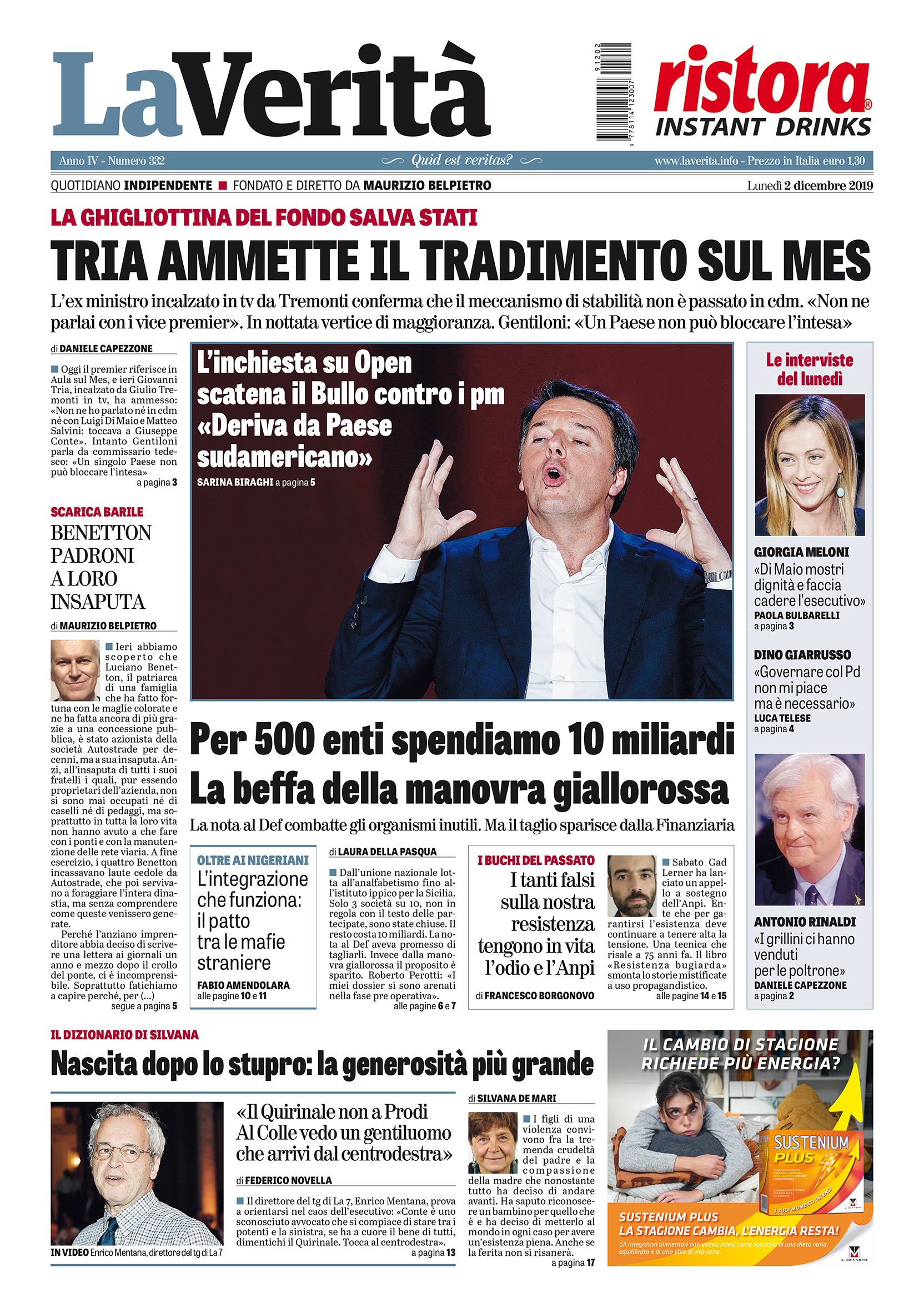 Oggi in edicola