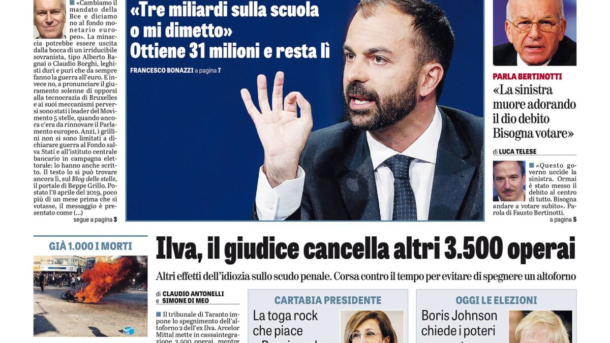 Oggi in edicola
