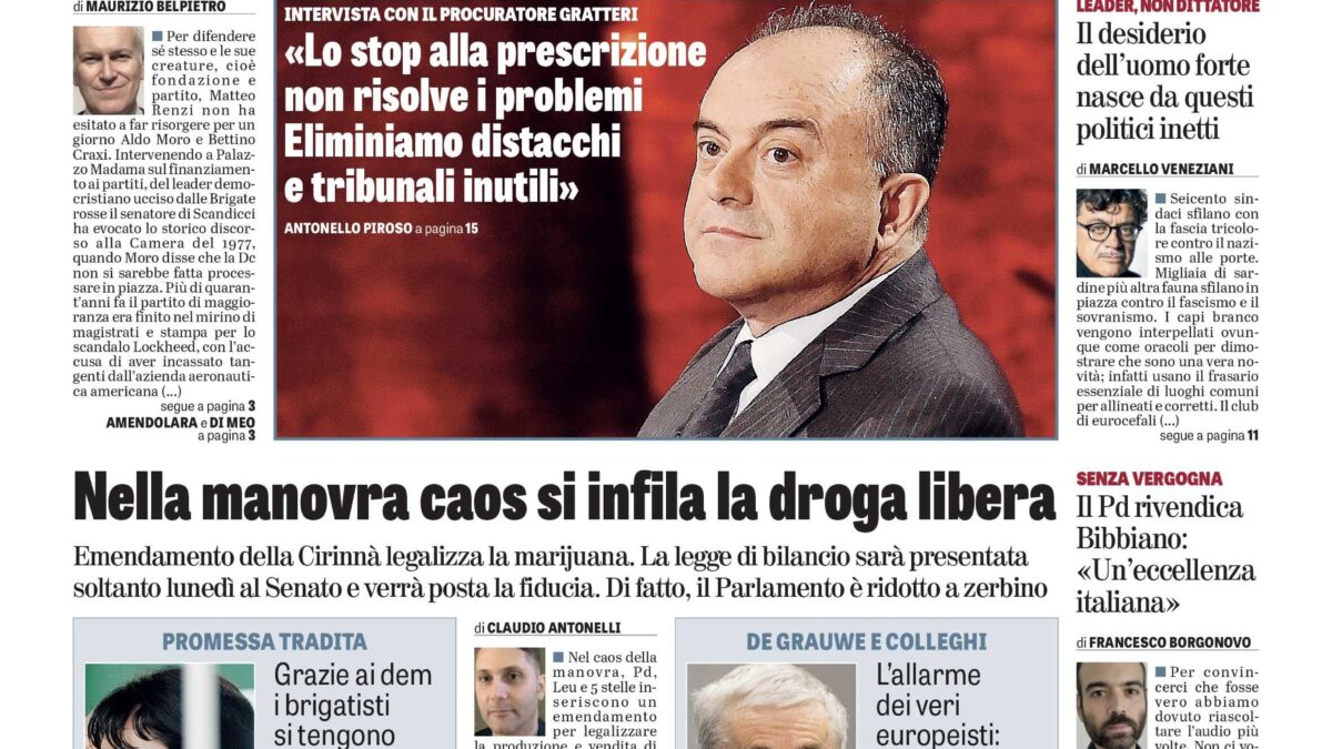 Oggi in edicola