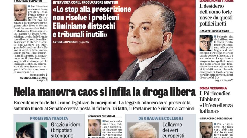 Oggi in edicola
