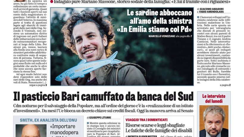 Oggi in edicola