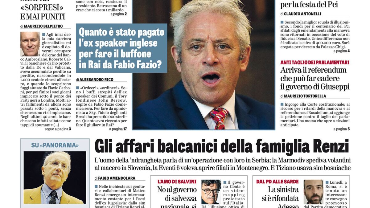 Oggi in edicola