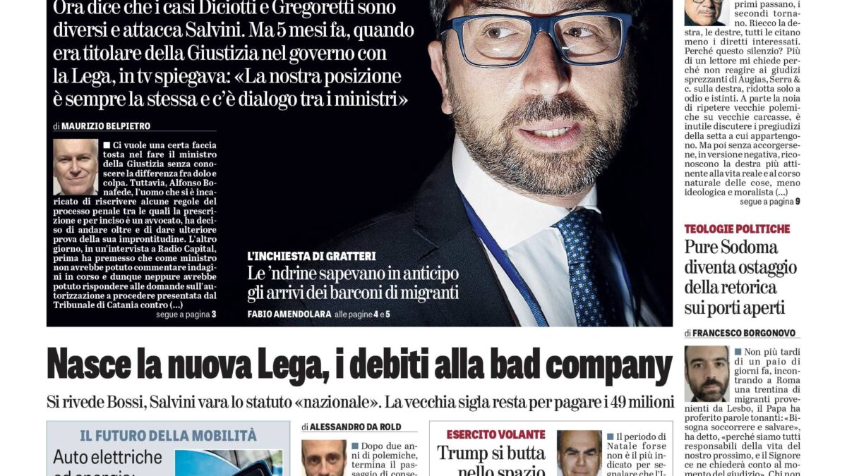 Oggi in edicola