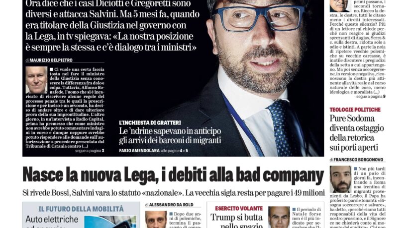 Oggi in edicola