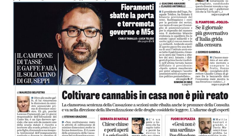 Oggi in edicola