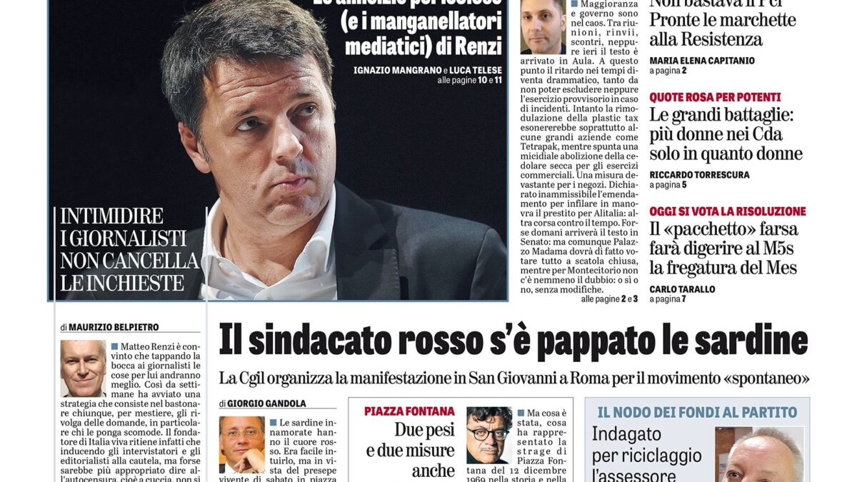 Oggi in edicola