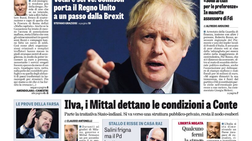 Oggi in edicola