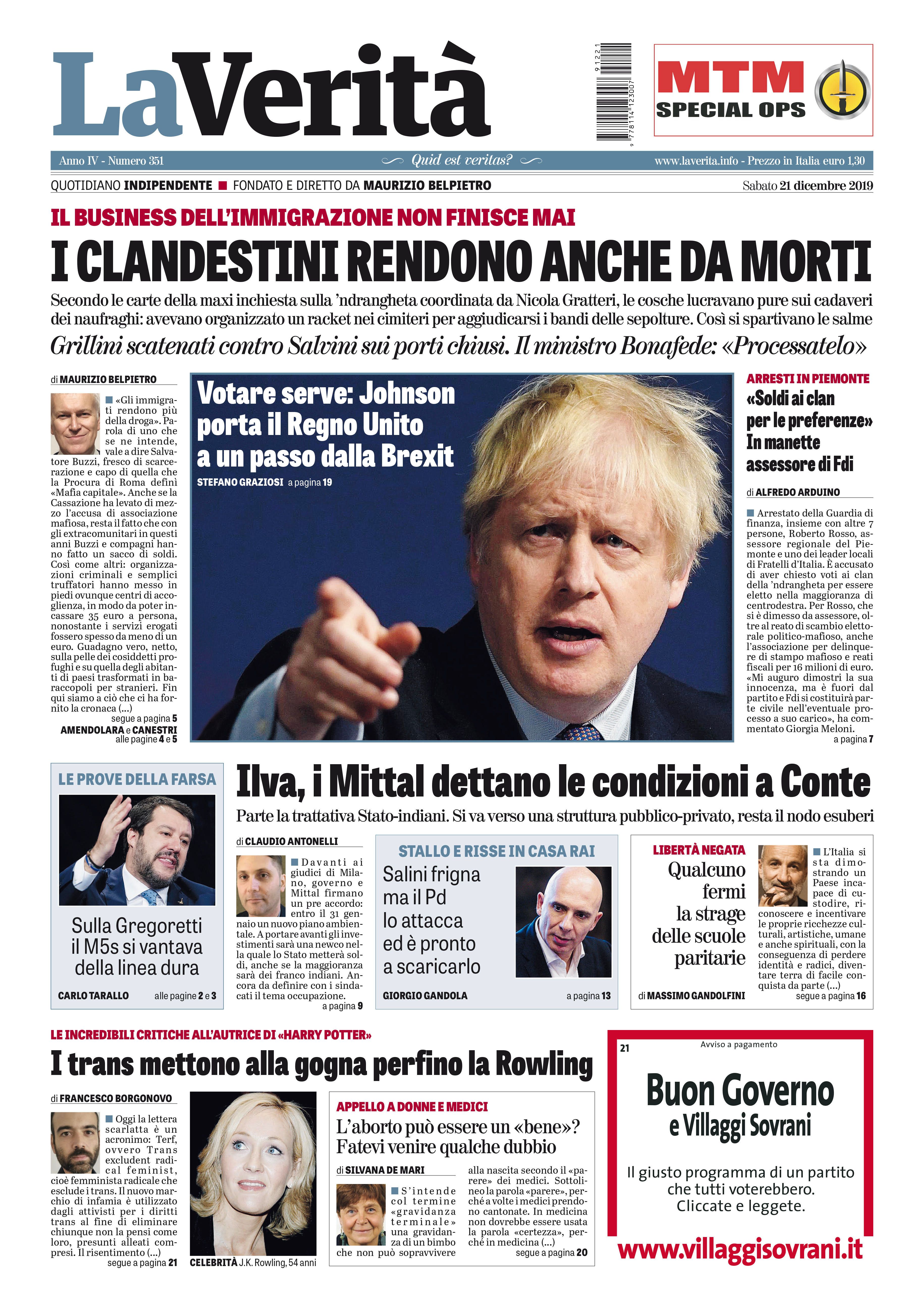Oggi in edicola