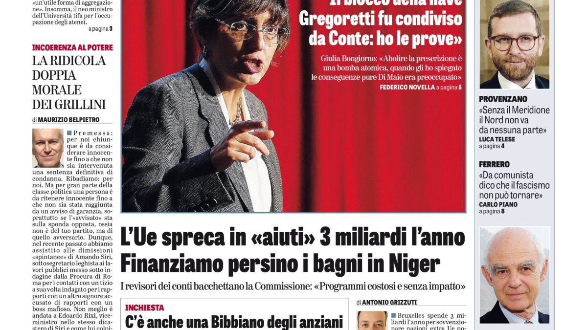 Oggi in edicola