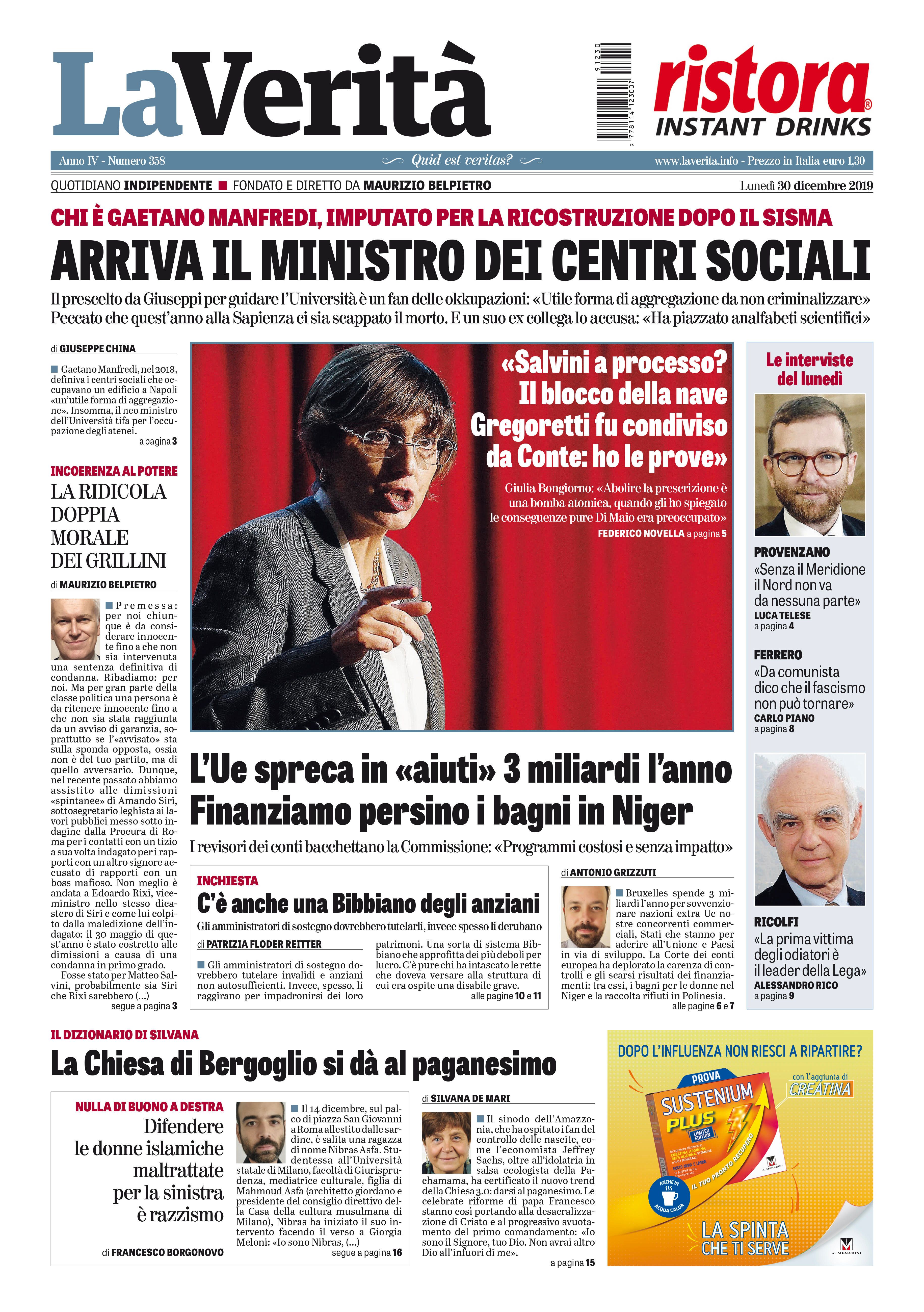 Oggi in edicola
