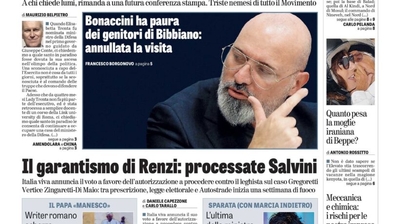 Oggi in edicola