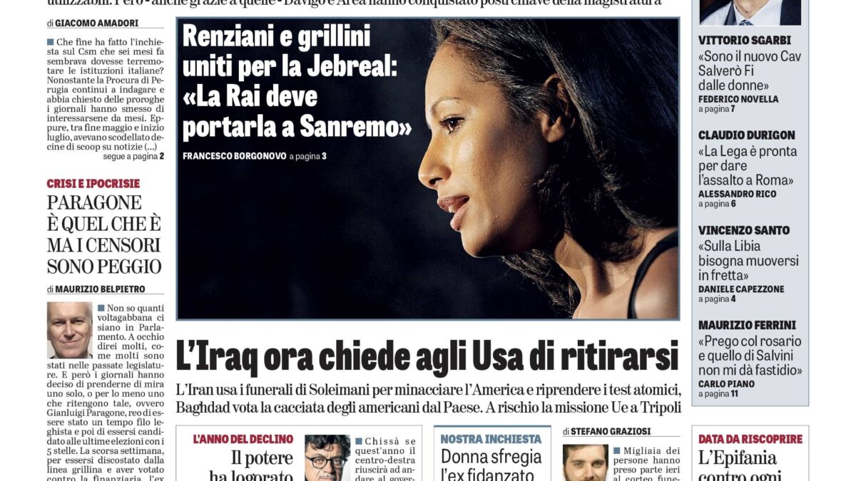 Oggi in edicola