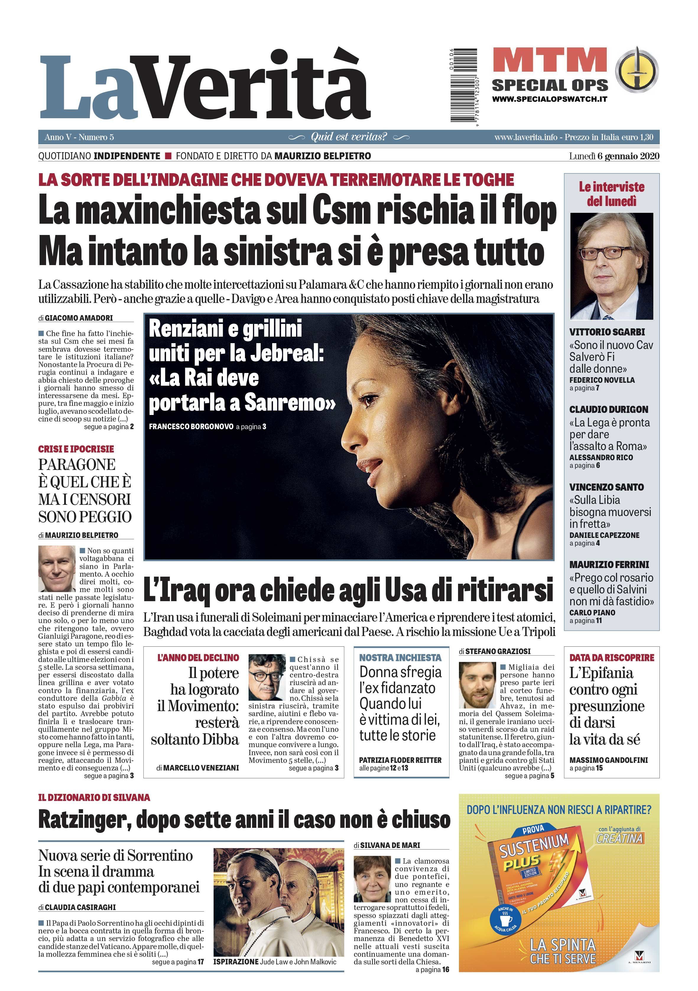 Oggi in edicola