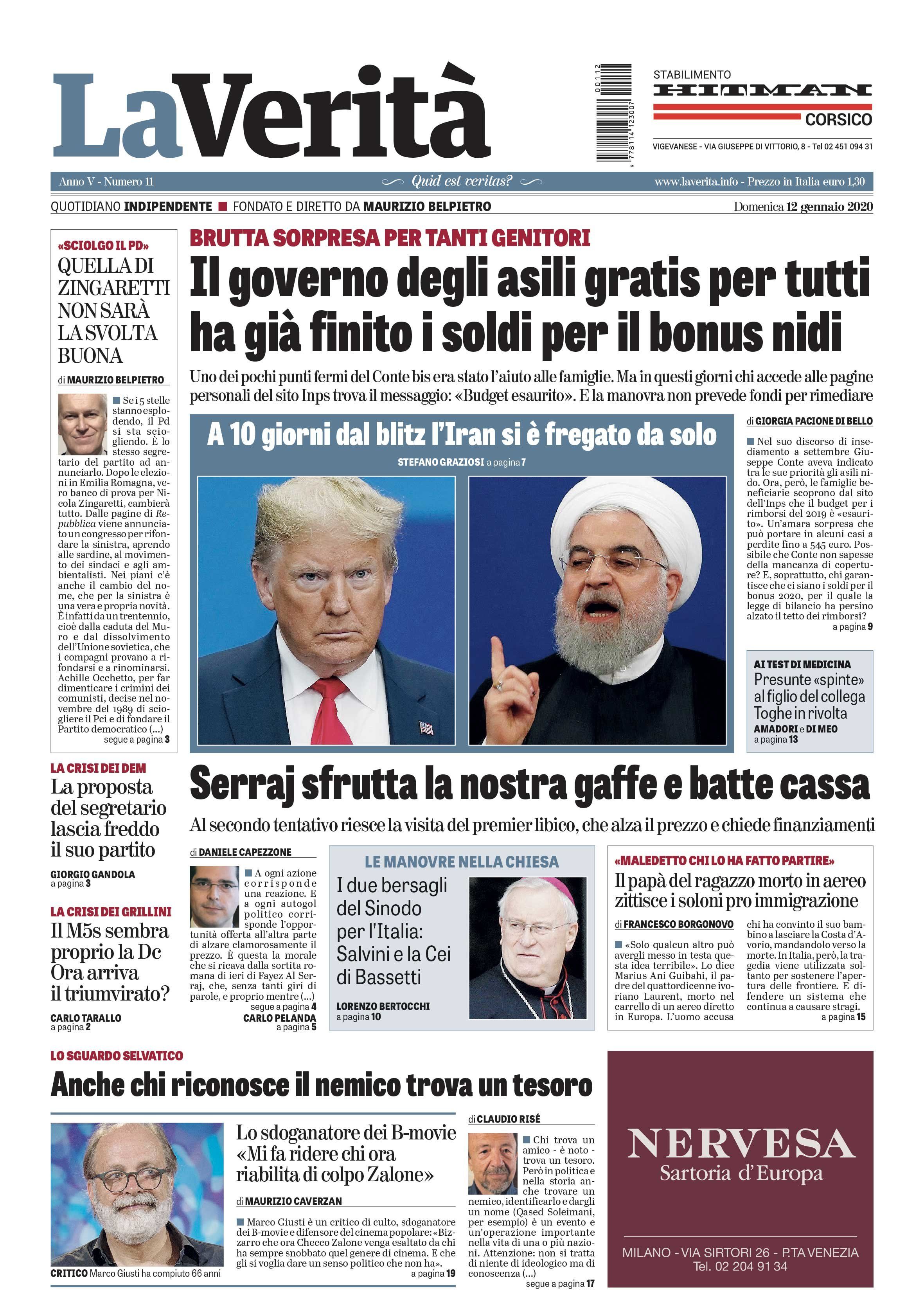 Oggi in edicola