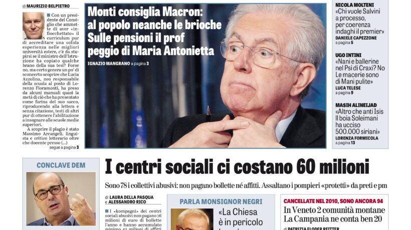 Oggi in edicola