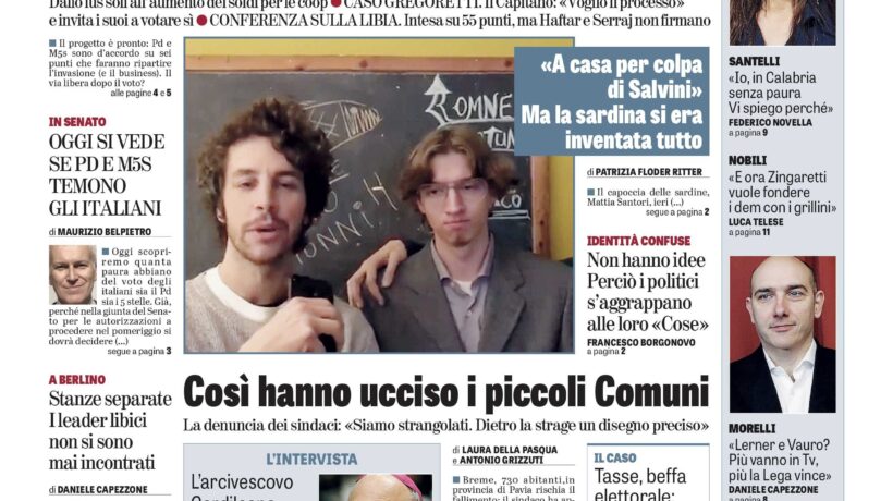 Oggi in edicola
