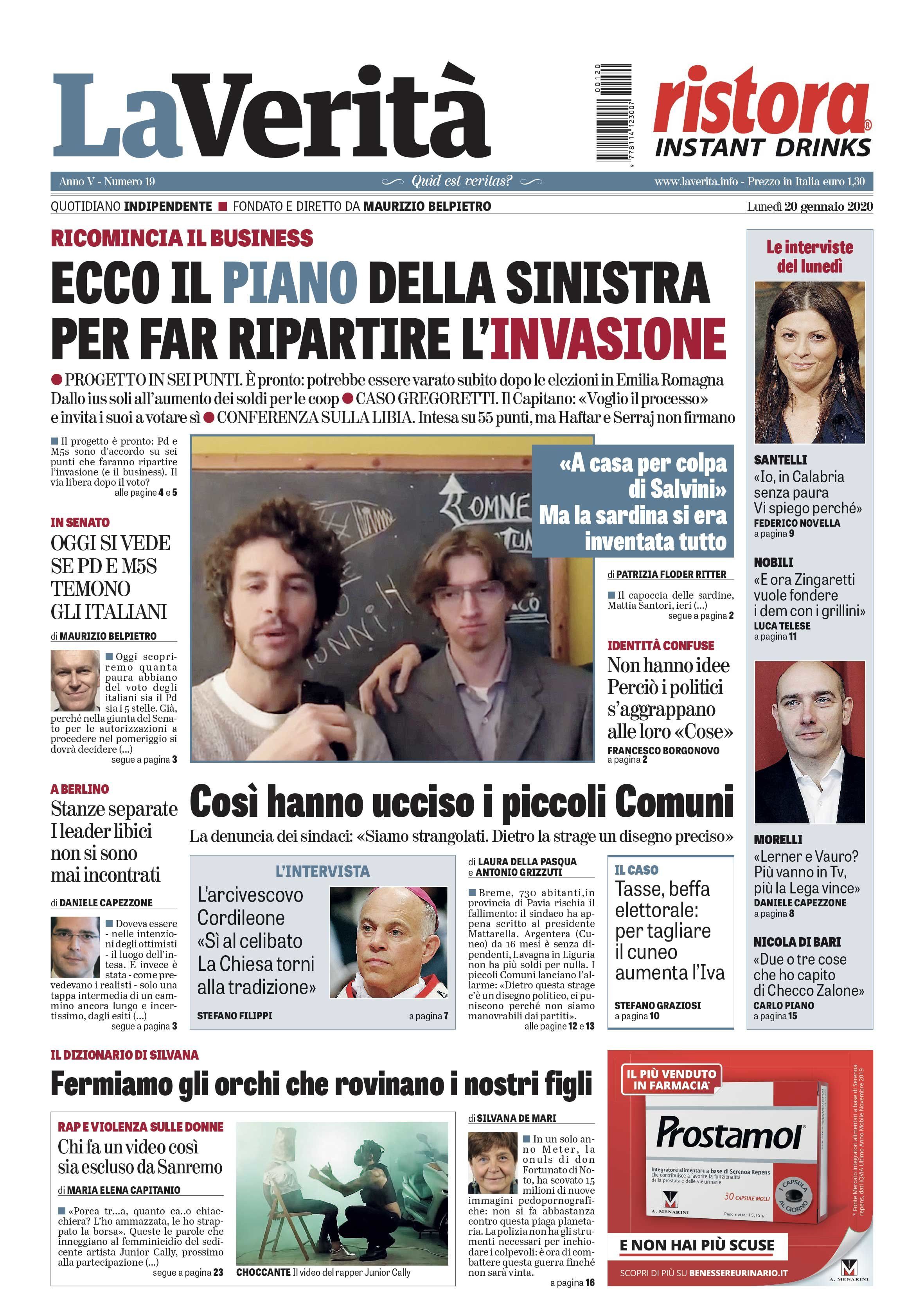 Oggi in edicola