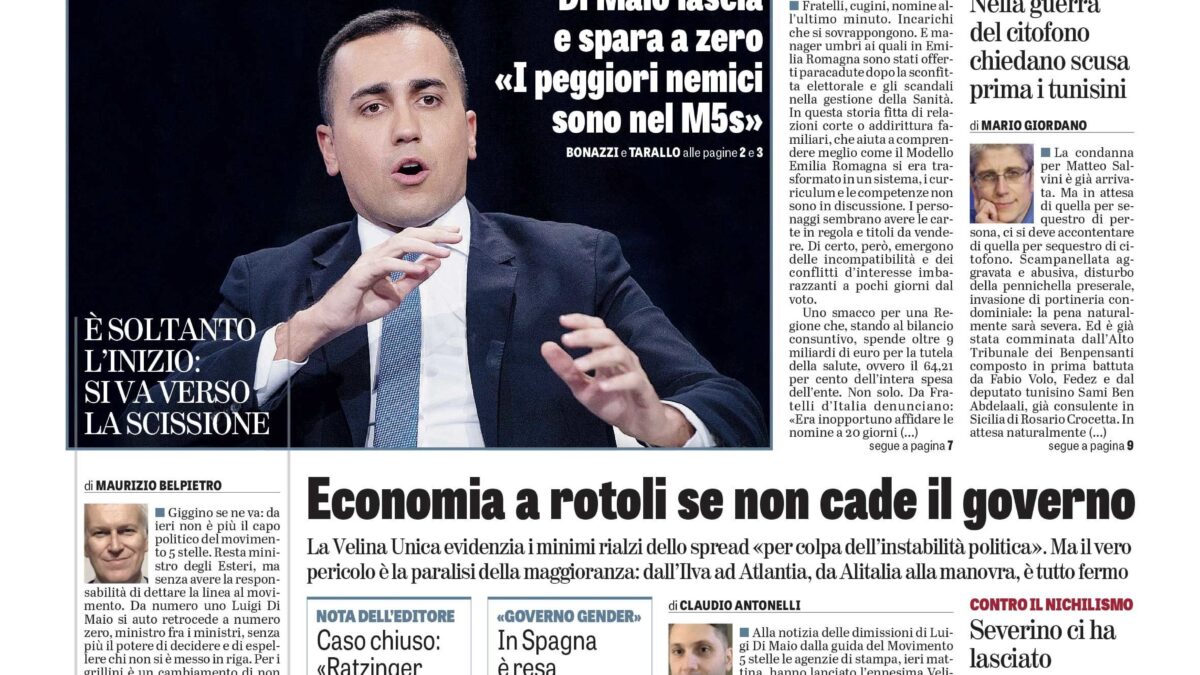 Oggi in edicola