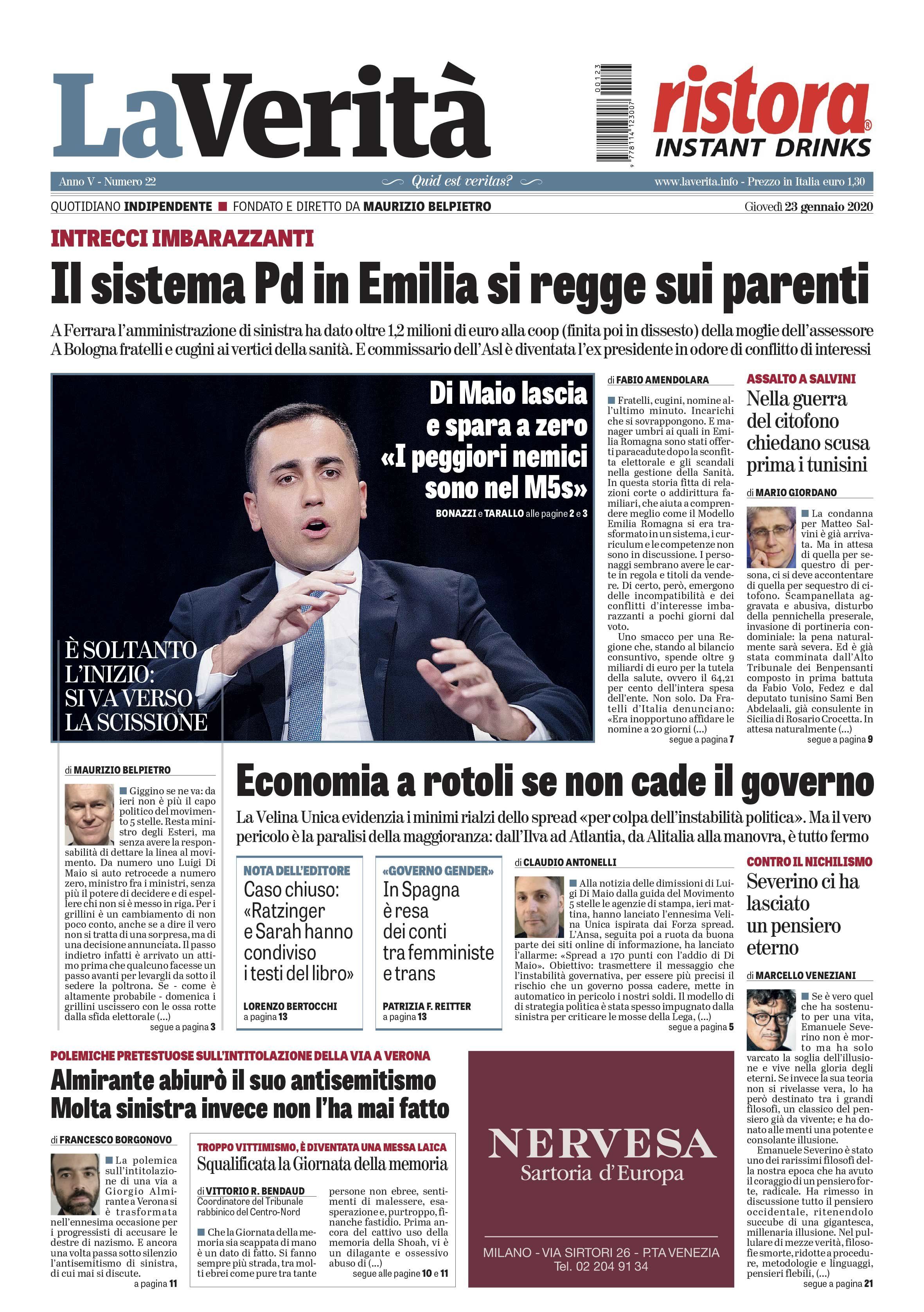Oggi in edicola