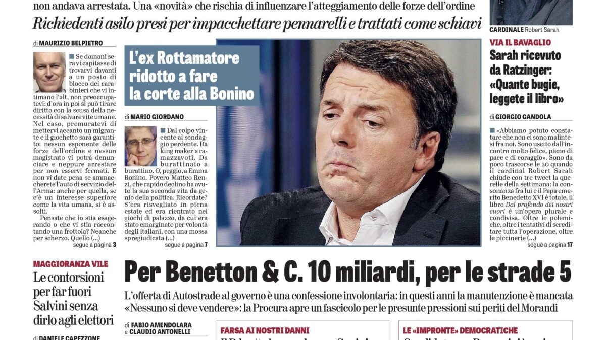 Oggi in edicola
