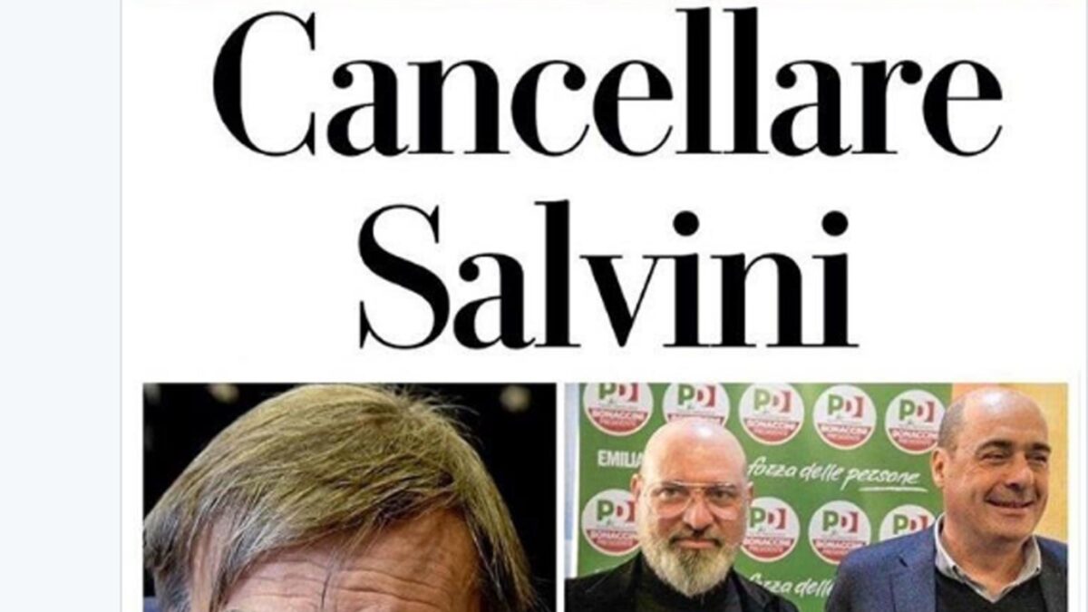 «Repubblica» svela il suo odio: Salvini va cancellato