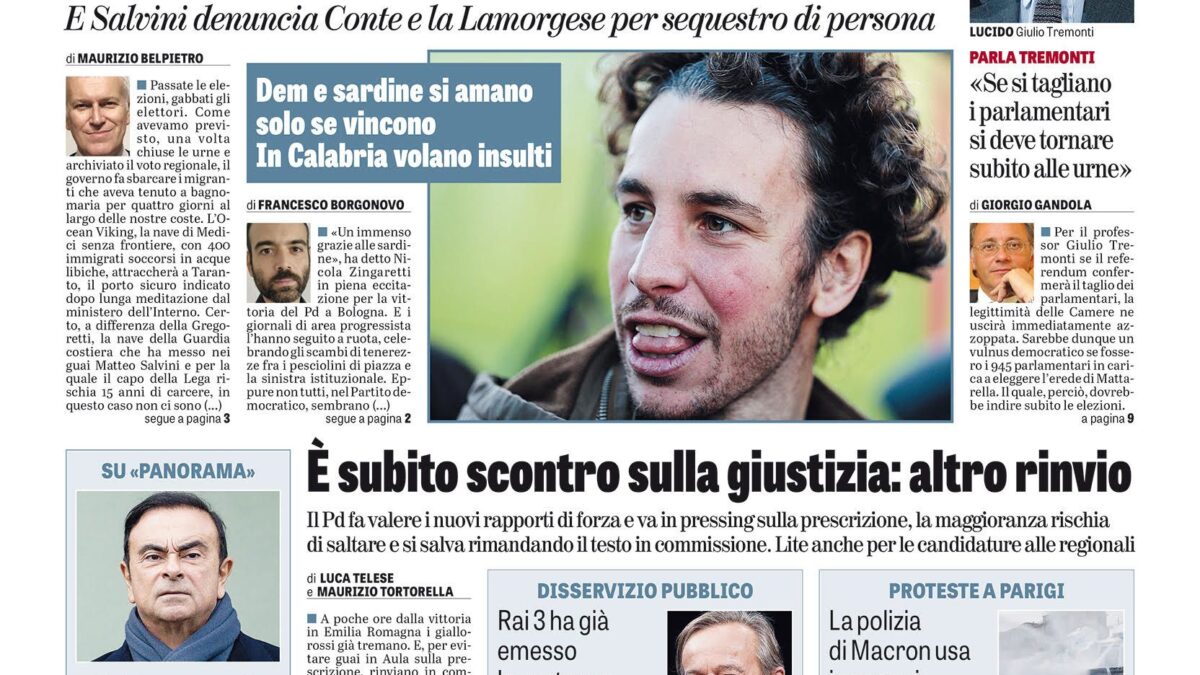 Oggi in edicola