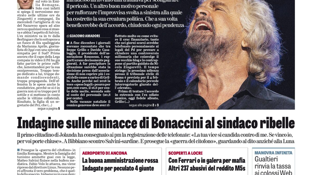 Oggi in edicola