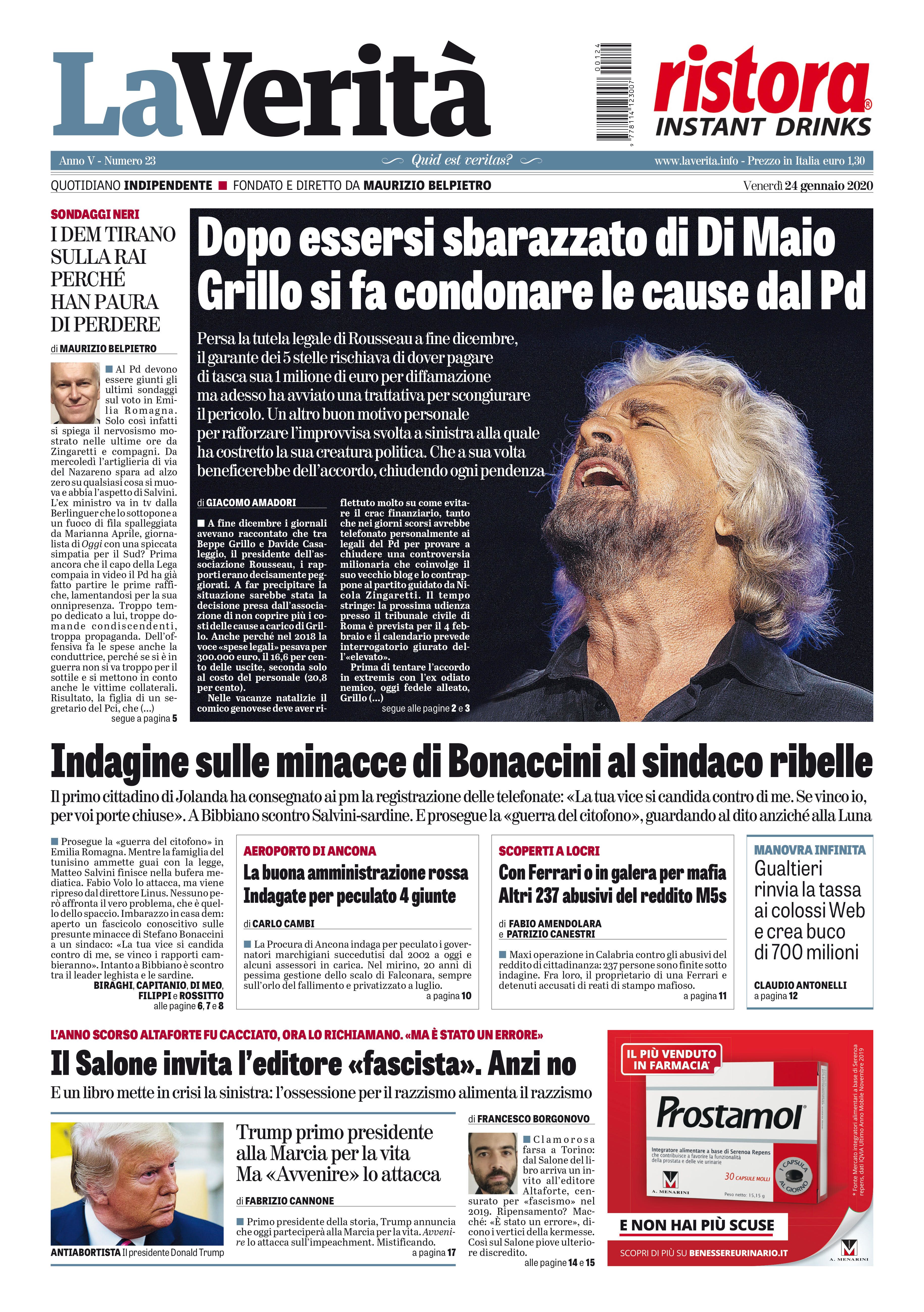 Oggi in edicola