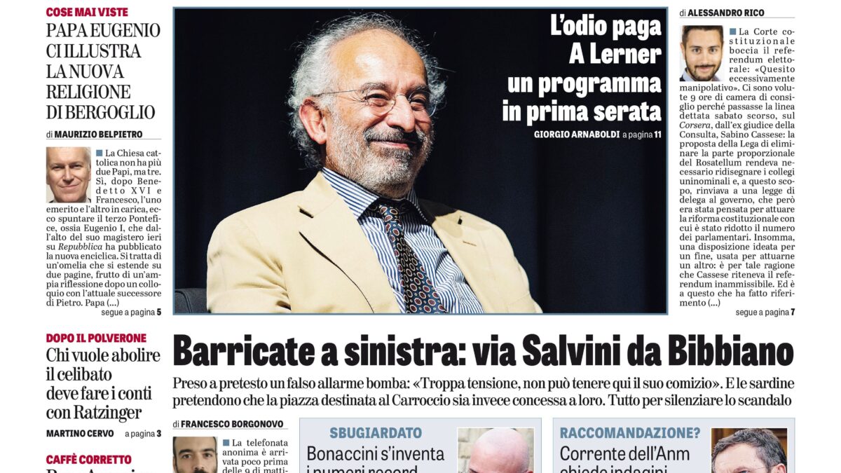Oggi in edicola
