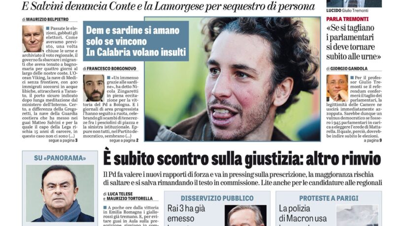 Oggi in edicola