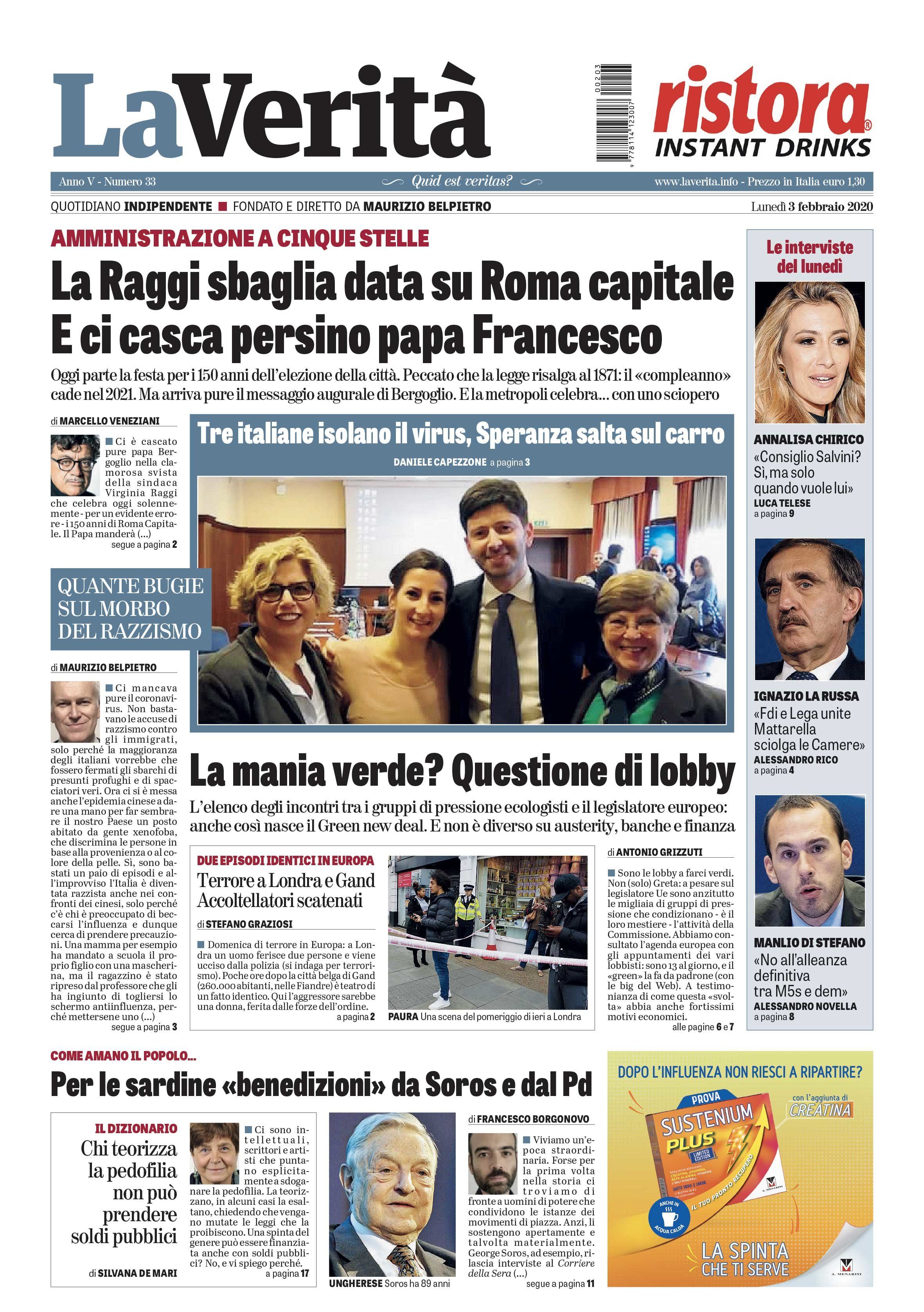 Oggi in edicola