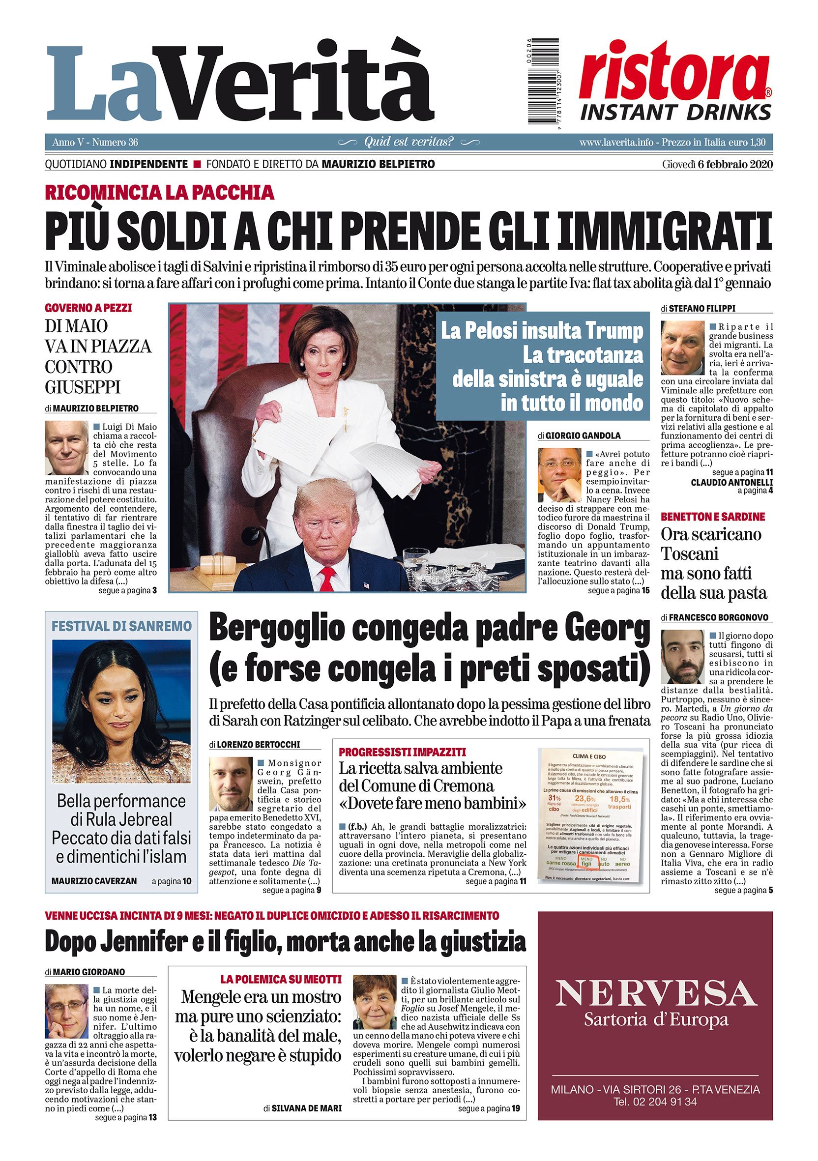 Oggi in edicola