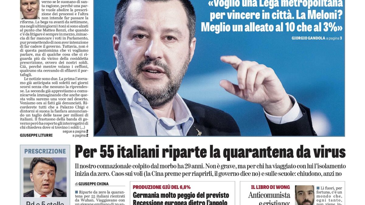 Oggi in edicola