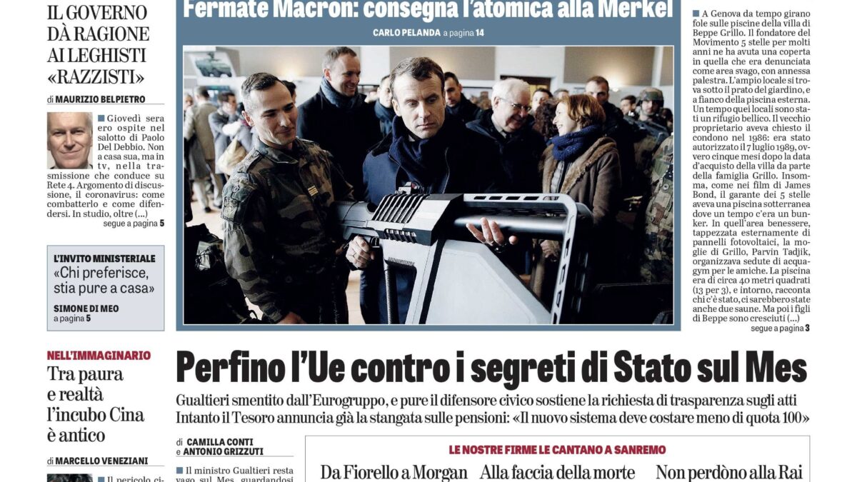 Oggi in edicola