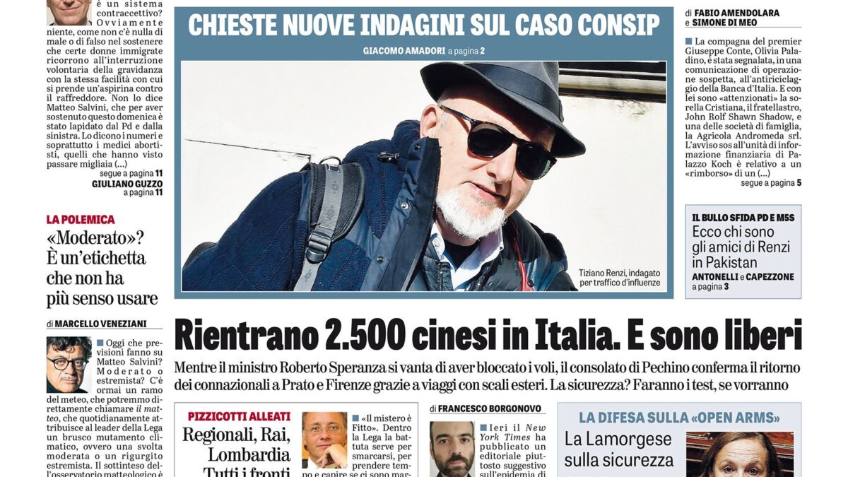 Oggi in edicola