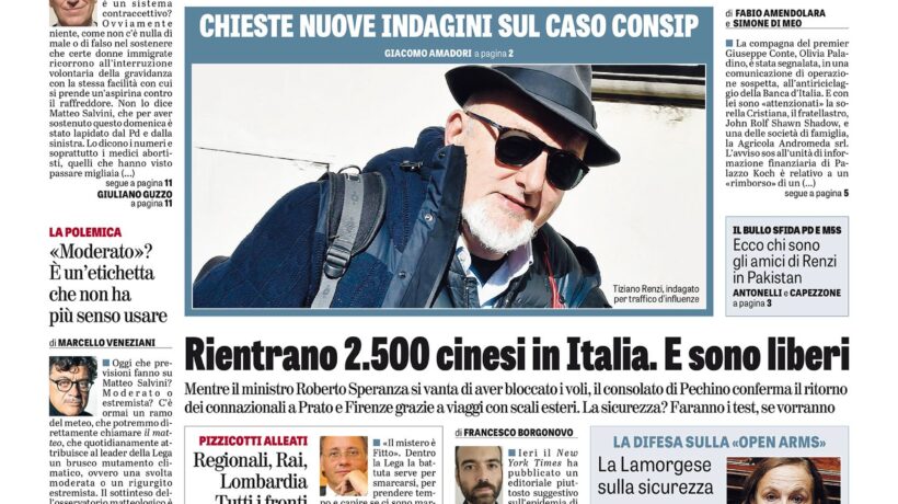 Oggi in edicola
