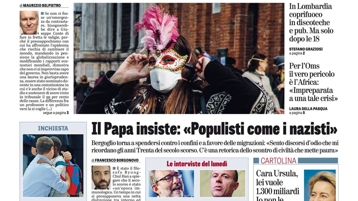 Oggi in edicola
