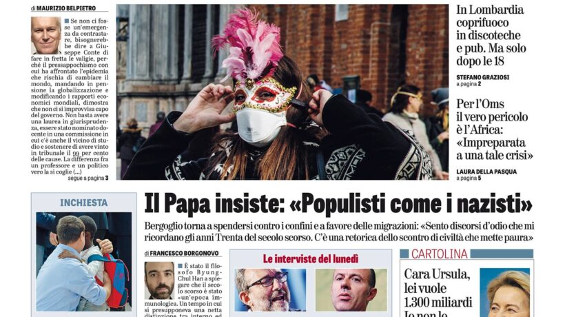 Oggi in edicola