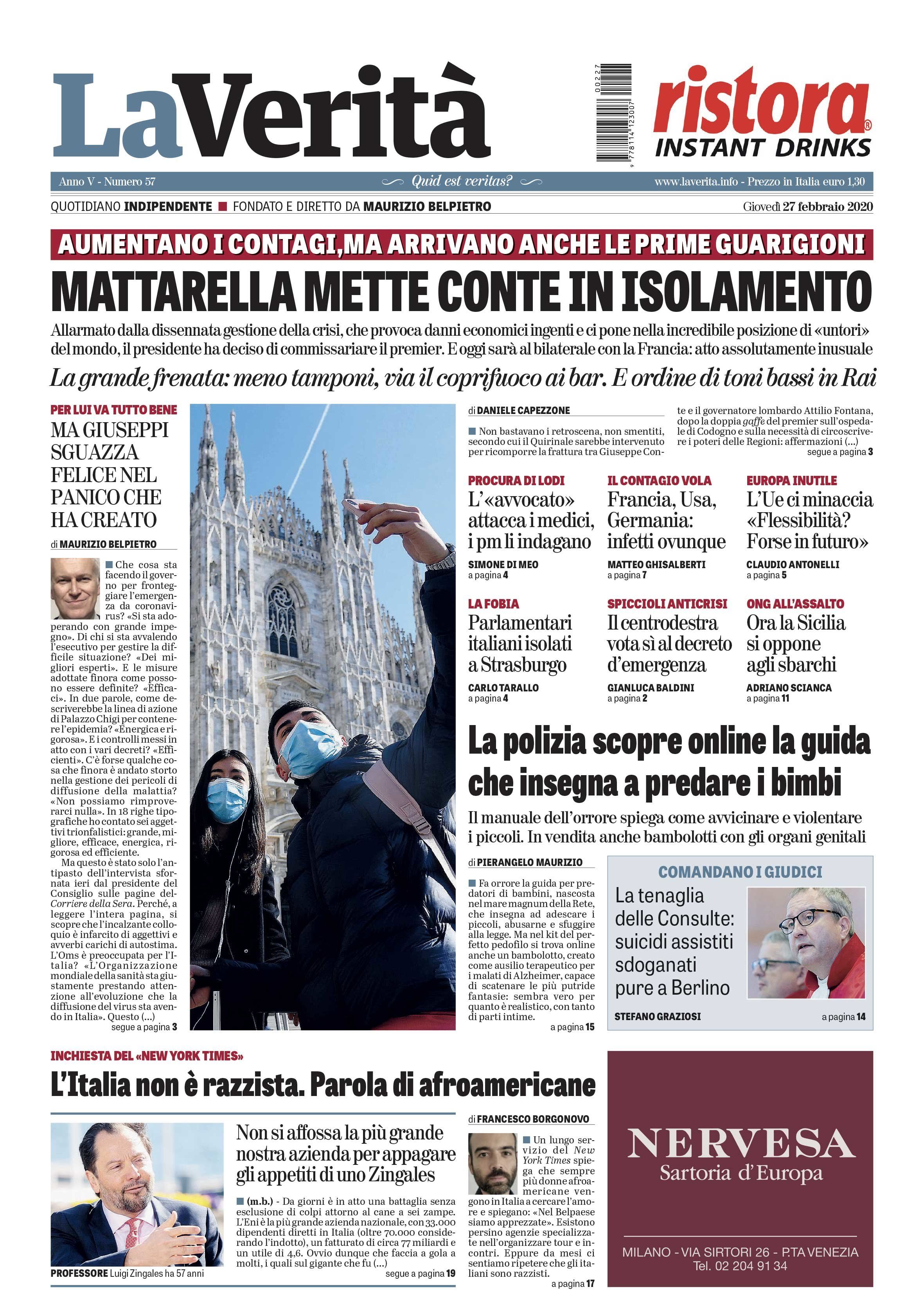 Oggi in edicola