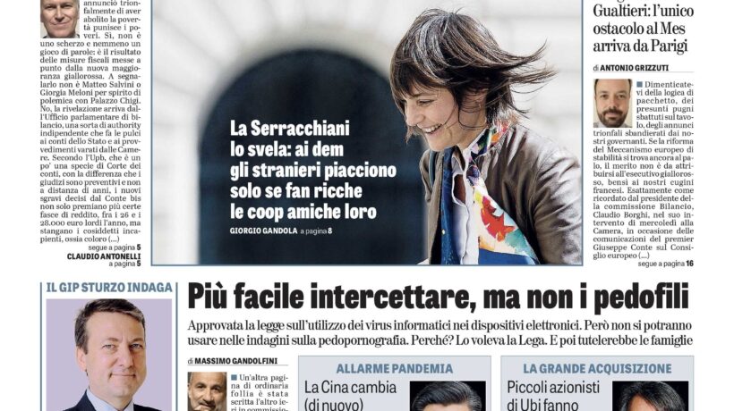 Oggi in edicola