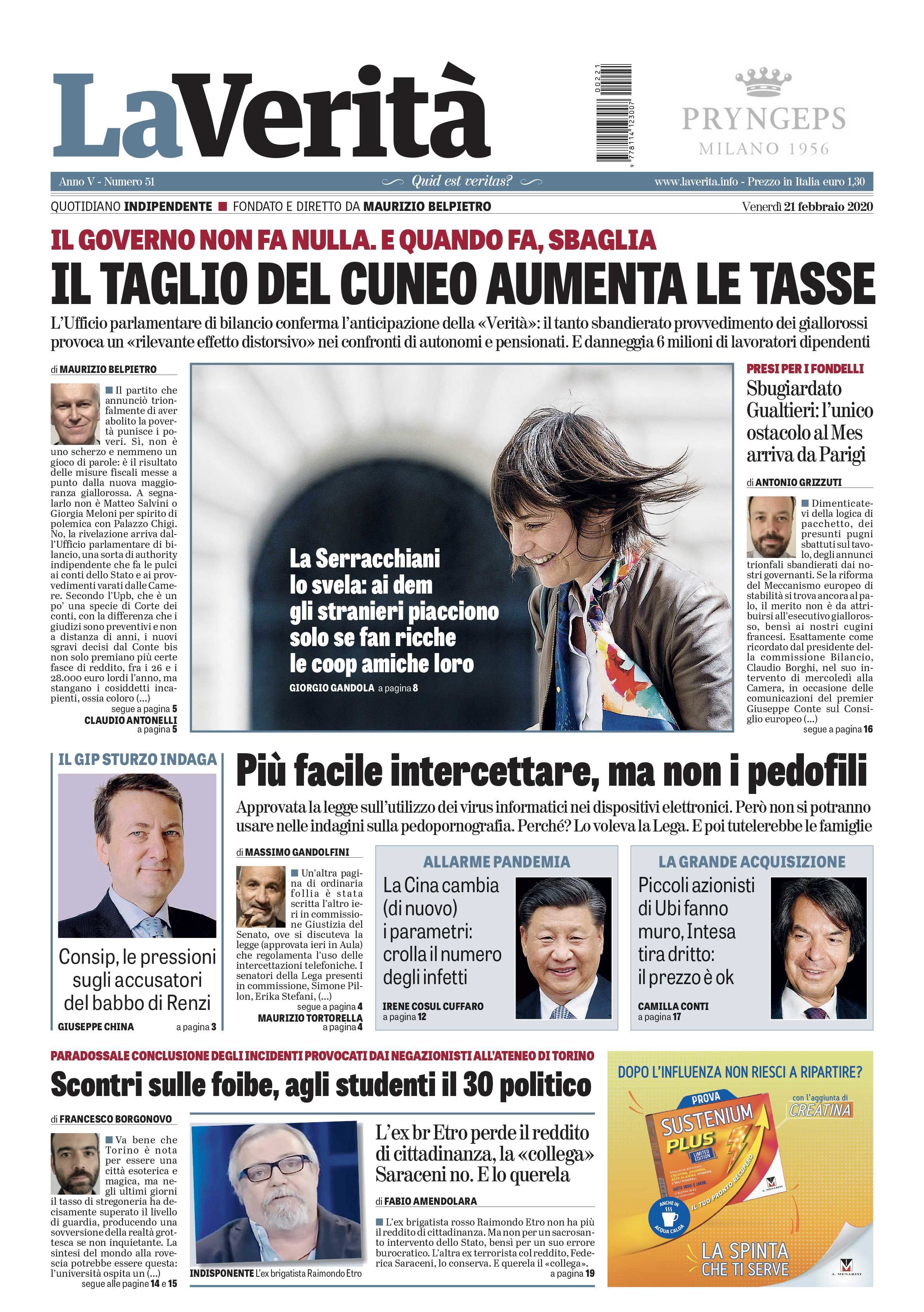 Oggi in edicola