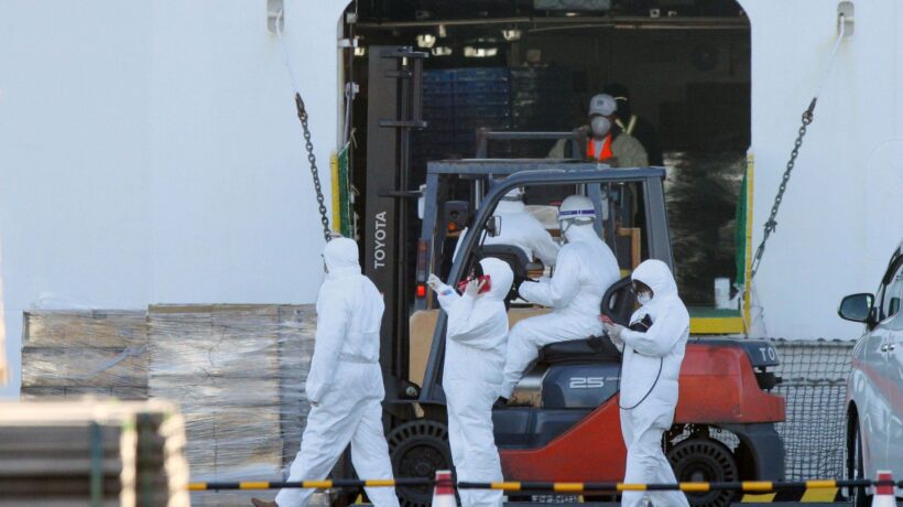 Esami su italiano rientrato da Wuhan. In 35 bloccati sulla nave da crociera