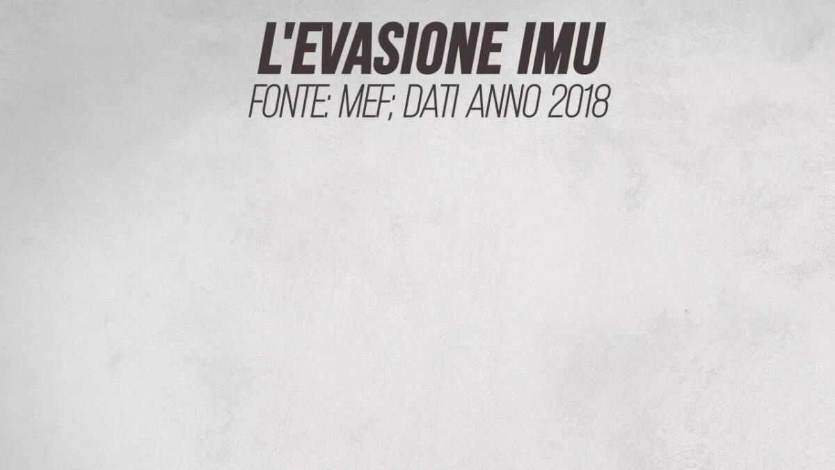 Le Regioni che evadono di più l’Imu sono quelle del Sud