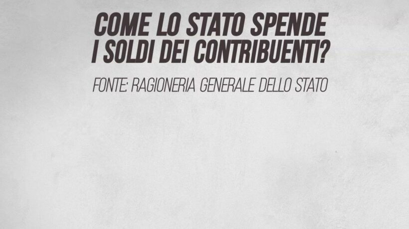 Come lo Stato spende i soldi dei contribuenti
