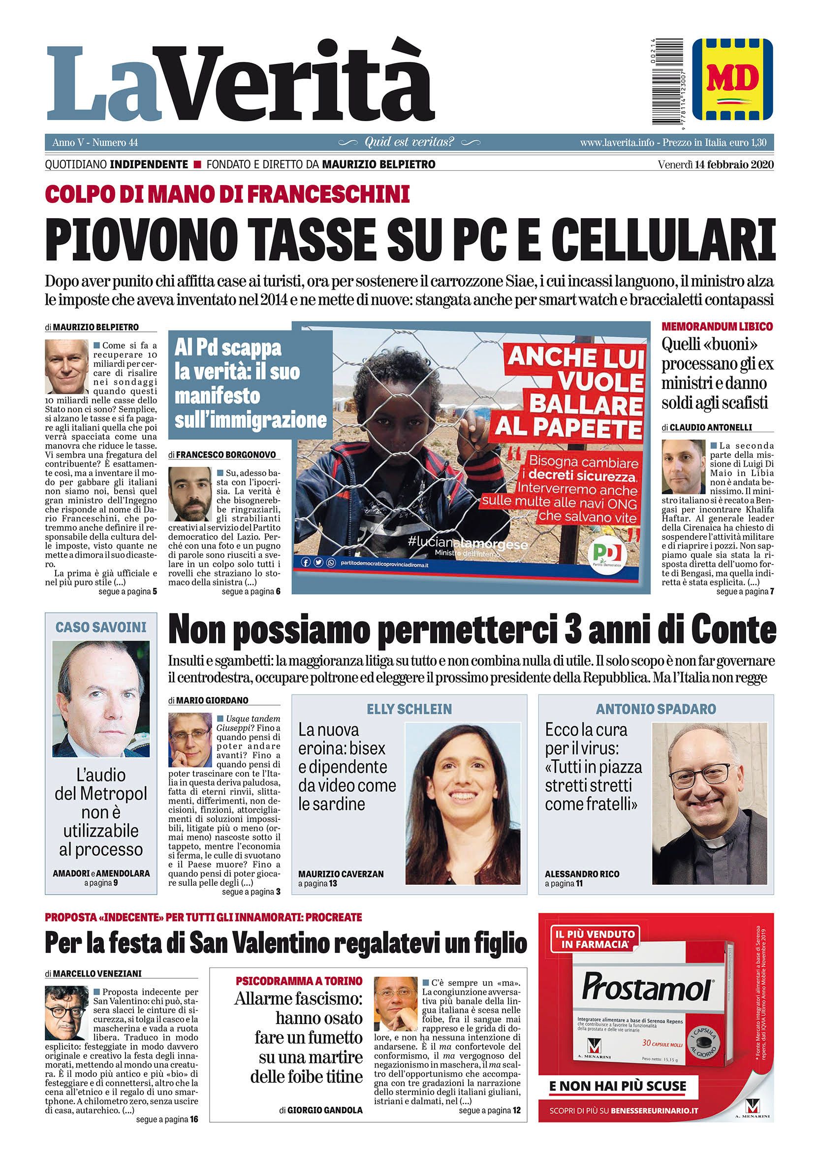 Oggi in edicola
