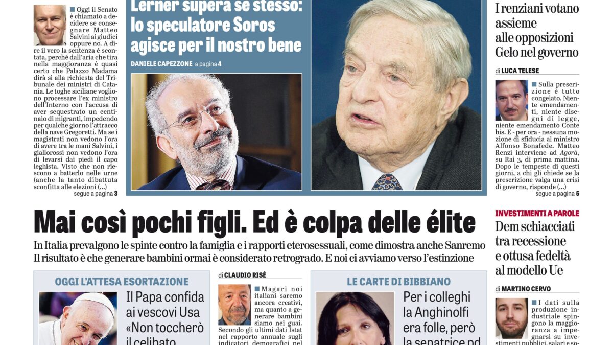 Oggi in edicola