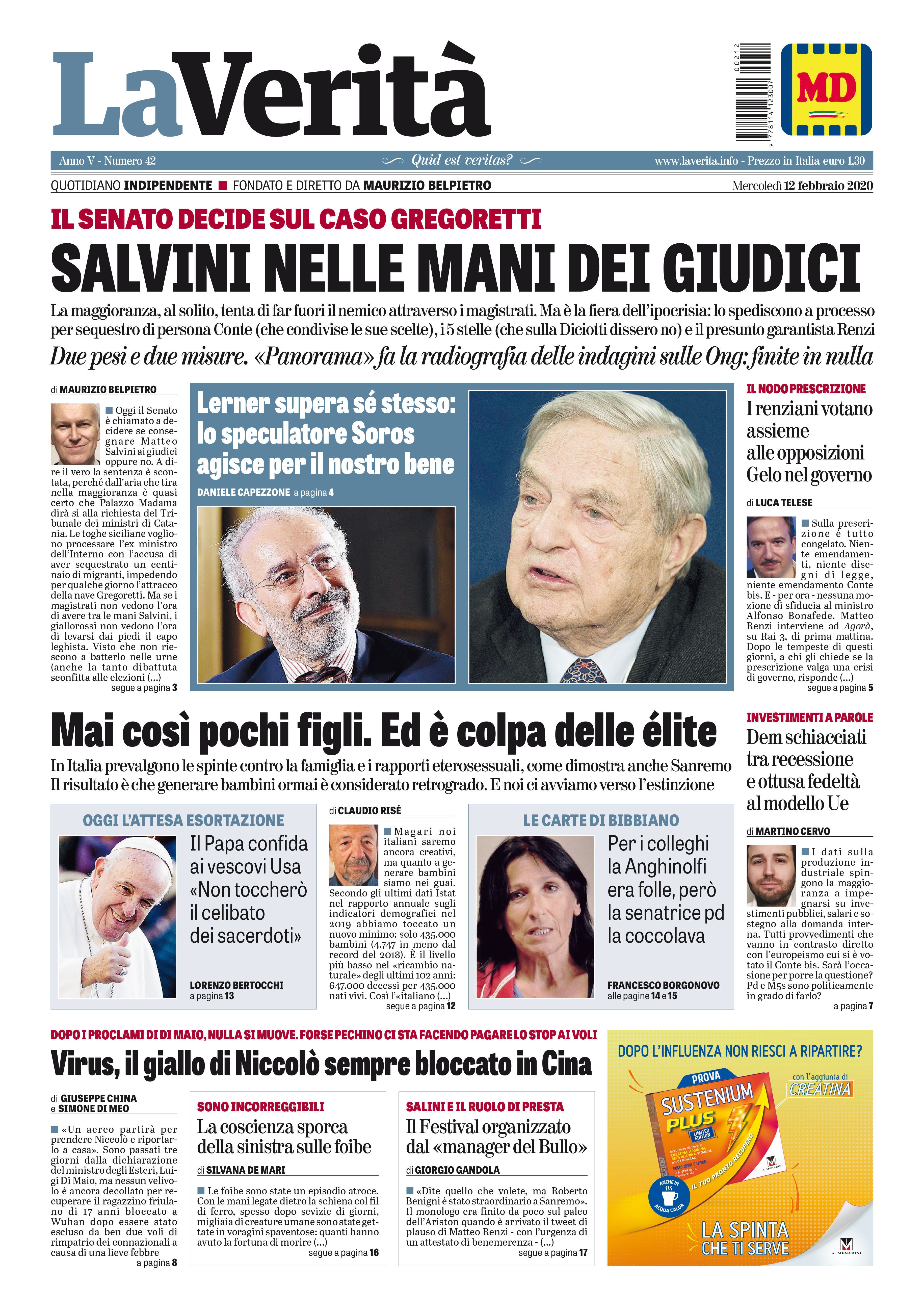 Oggi in edicola